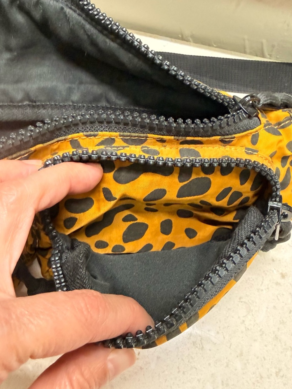 Nordstrom Leopard-Print Belt Bag in Tan and Black - Picture 5 of 7